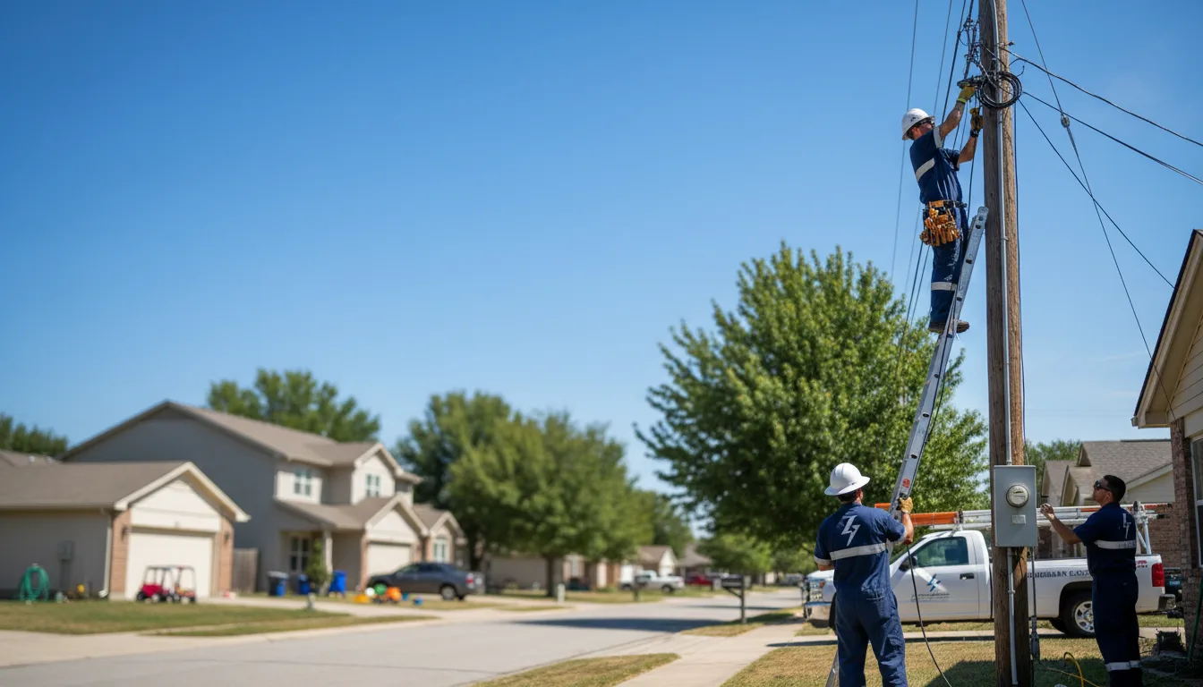 Residential electrician providing installation services in Orient, IL